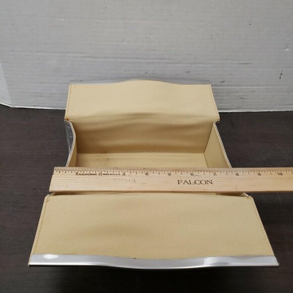 Cadillac Silver Quilted Clutch Purse with Original Box - Picture 5 of 7